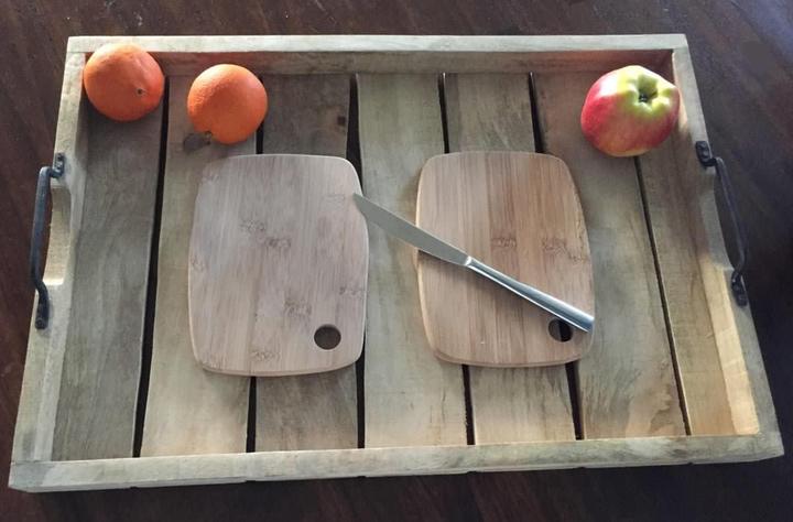 Produktbild LS-LebenStil Serviertablett mit Griffen