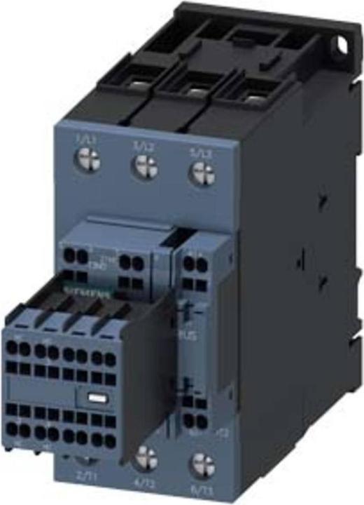 Produktbild Siemens Schütz für Bahn, AC-3e, 18,5kW/400V, 2S+2Ö, DC72V, 0,7-1,25*Us, 3-polig, S2 3RT20353XJ440LA2