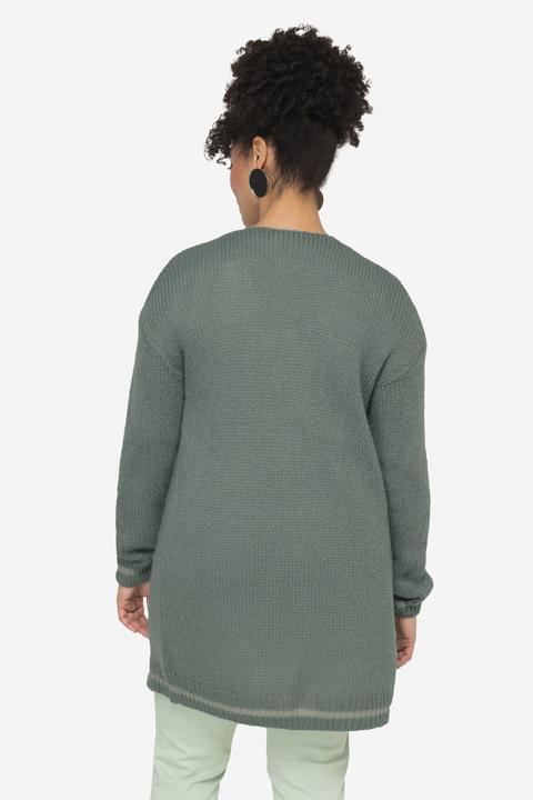Produktbild Miamoda Strickjacke, Glitzer-Bündchen, offene Form, Langarm (40)