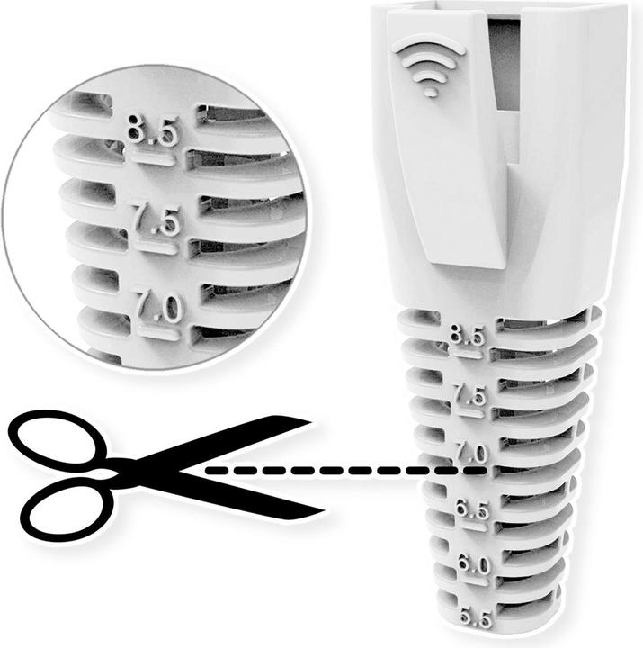 Actual product image Roline Bend protection sleeve for RJ-45 (Plug grommet)