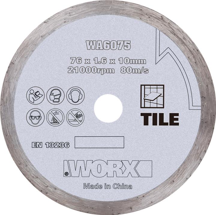 Worx Diamond cutting disc for cordless mini angle grinder WX801