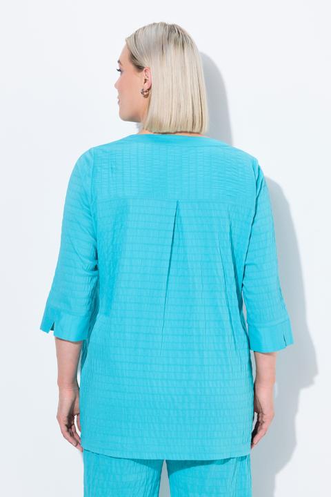 Produktbild Ulla Popken Bubble-Tunika, Biesen, Herzausschnitt, 3/4-Arm (42, 44)