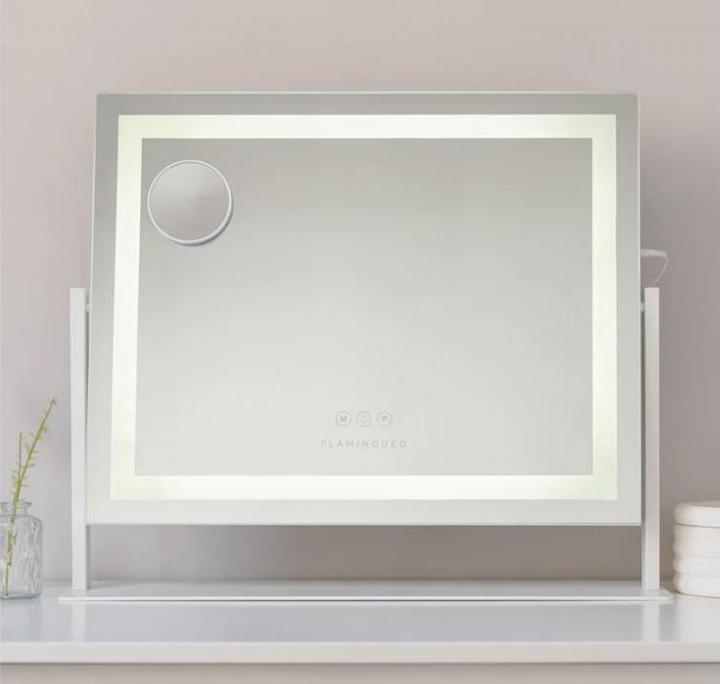 Actual product image TOP LED Schminkspiegel mit Lupe