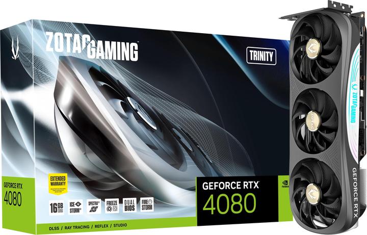 Image du produit Zotac Gaming Geforce Rtx 4080 Amp Extreme Airo (16 Go)