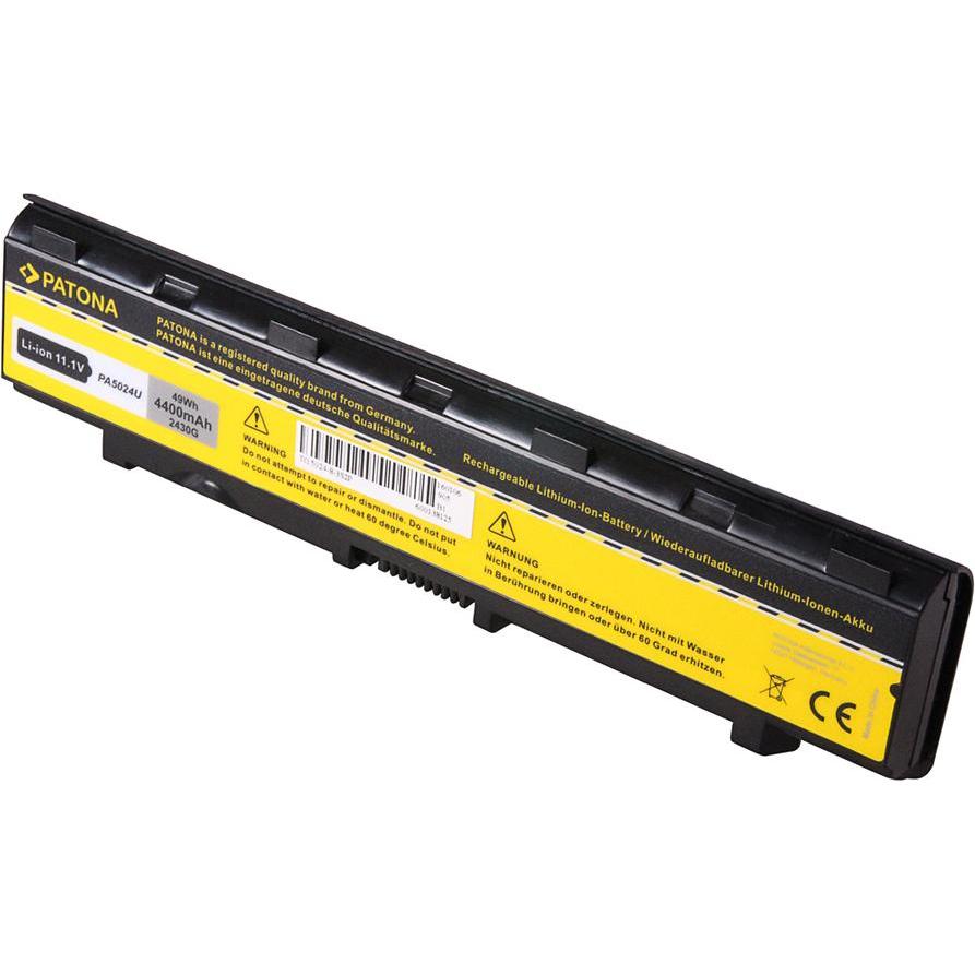Patona Akku f. Toshiba 5024 PA5024U-1BRS PABAS259 PABAS260 L800 M800 M805 C805 L830 L850 C850 C870 L (6 cubicoli, 4400 mAh), Batteria per notebook, Ne