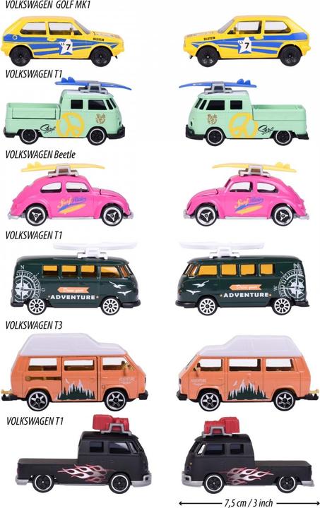 Produktbild Majorette VW The Originals Premium Cars, 6-sort.
