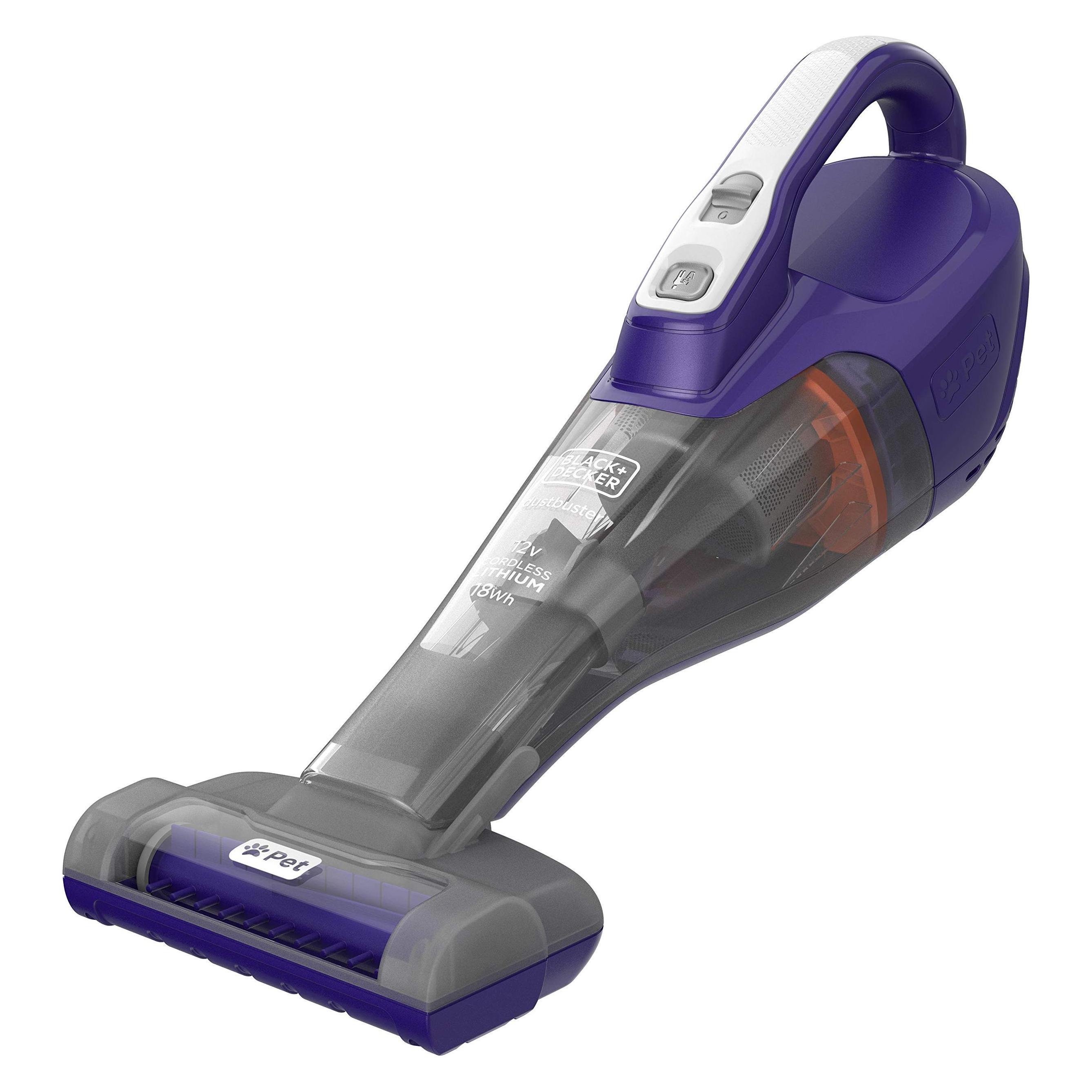 Black & Decker Aspirateur à batterie Dustbuster 12V Pet, Aspirateur, Violet