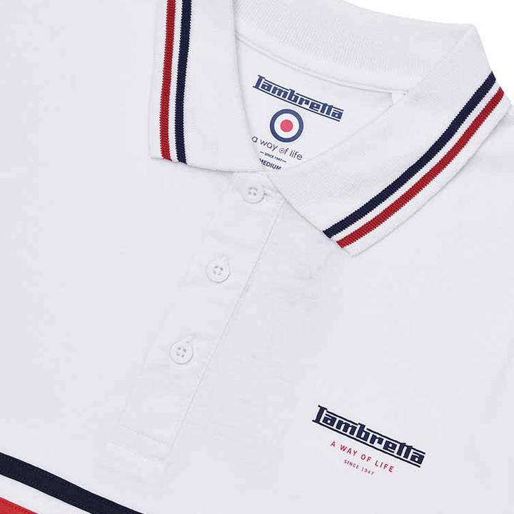 Produktbild Lambretta Classic SS24 Poloshirt Stripes (XL)