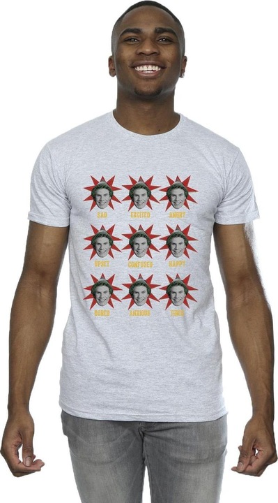 Actual product image Elf Mens Many Moods Of Buddy T-Shirt (4XL)