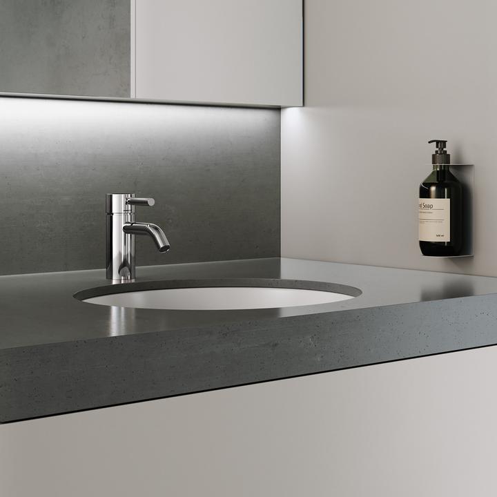 Produktbild Dornbracht Dornb Waschtisch-Einhandbatterie META Ausladung 125mm mit Ablaufgarnitur chrom