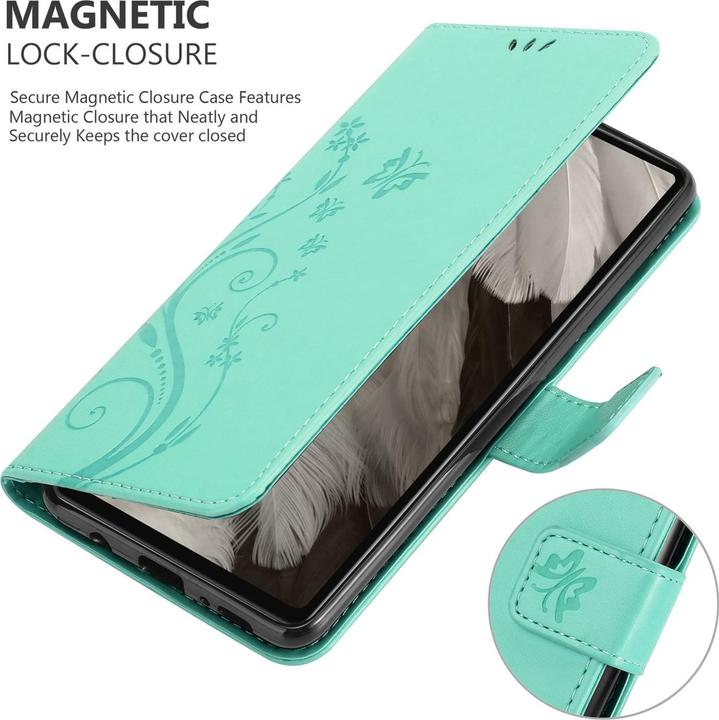 Actual product image Cadorabo Case for Google Pixel 7A Flower Book (Google Pixel 7a)