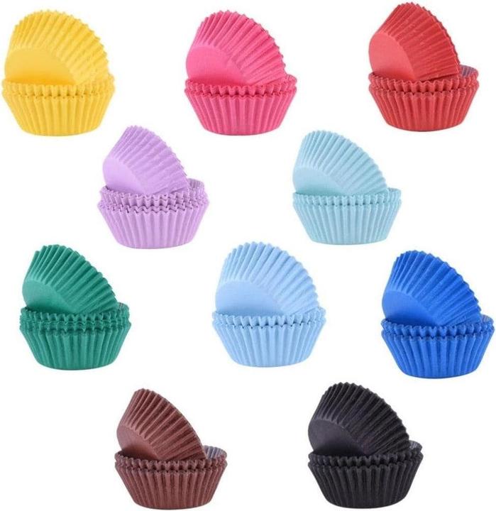 Image du produit PME Moule à cupcakes vert menthe, 60 pièces (5 cm)