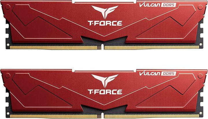 Produktbild Team Group RAM Team D5 6400 32GB C40 Vulcan red K2 (2 x 16GB, 6400 MHz, DDR5-RAM, DIMM)