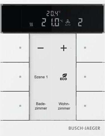Image du produit Busch-Jaeger Régulateur de température ambiante Busch-Jäger Poste secondaire avec fonction de commande 6 fois