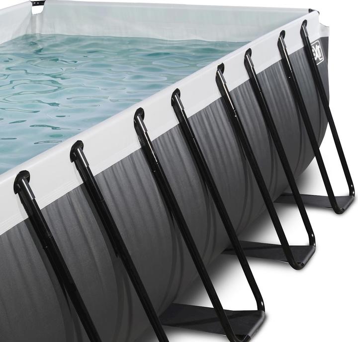 Produktbild Exit Rahmen-Pool eckig 400x200x122 cm mit Sandfilterpumpe (200 x 253 x 122 cm)