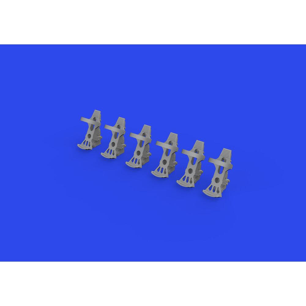 Eduard Luftwaffe rudder pedals PRINT 1/32