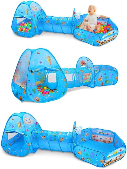 Actual product image Benebomo Pop-up play tent with tunnel