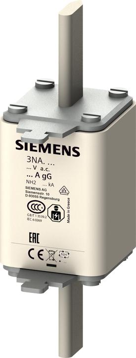 Image du produit Siemens Cartouche fusible HPC gL/gG caractéristique frontale 100A (100 A)