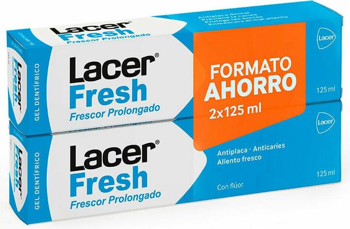 Image du produit Lacer Hygiène Lacerfresh Gel Dentifrice Set 2 Pièces (125 ml)