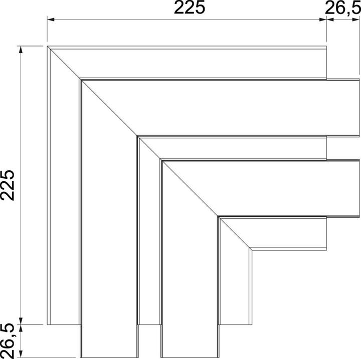 Actual product image OBO Bettermann OBO flat angle