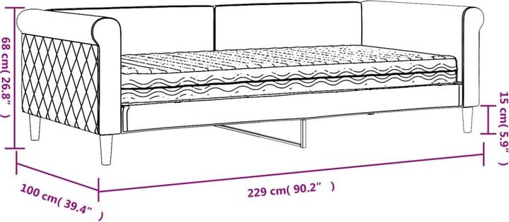 Produktbild vidaXL ausziehbares Tagesbett