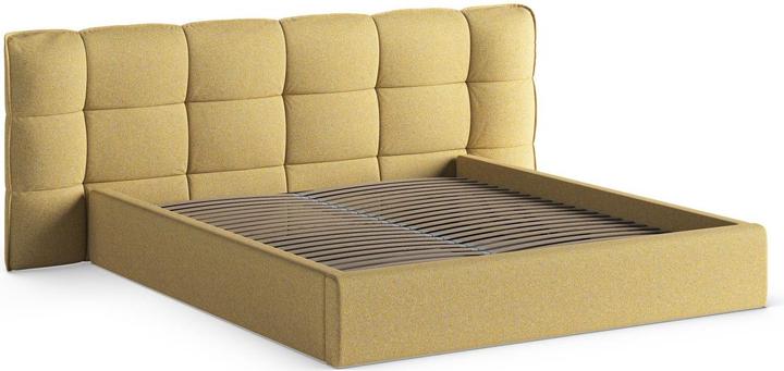 Actual product image Micadoni Storage Bed With Headboard, "Eric", Sunflower Melange, 225x230x104 Made in Europe (140 x 200 cm)