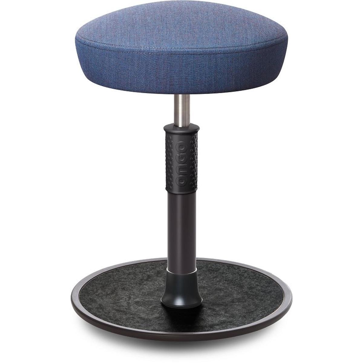 Ongo, Bürostuhl, Sitz- Stehhocker Free Regular Hutsitz kvadrat Remix Jeans schwarz /schwarz