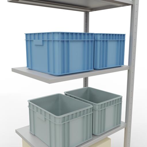 Image du produit Schulte Lagertechnik Système enfichable Élément suivant MULTIplus150 avec traverse de longueur