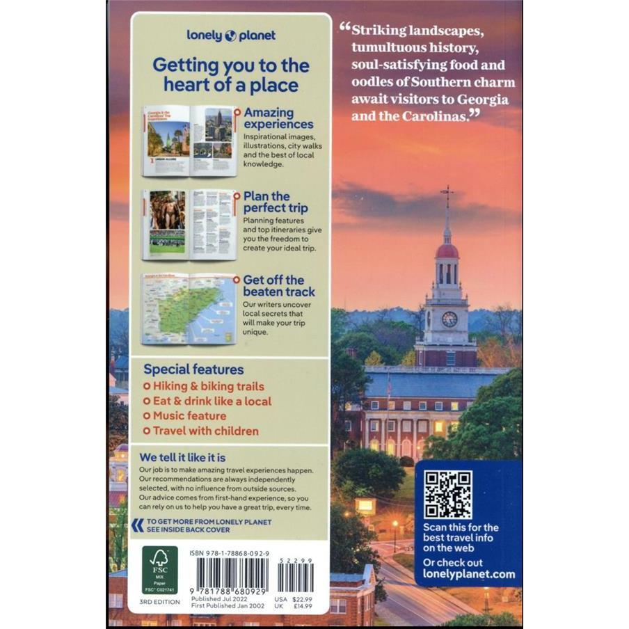 Thumbnail - Georgia & the Carolinas, Ratgeber von Regis St. Louis, Jade Bremner, Ashley Harrell, MaSovaida Morgan, Kevin Raub