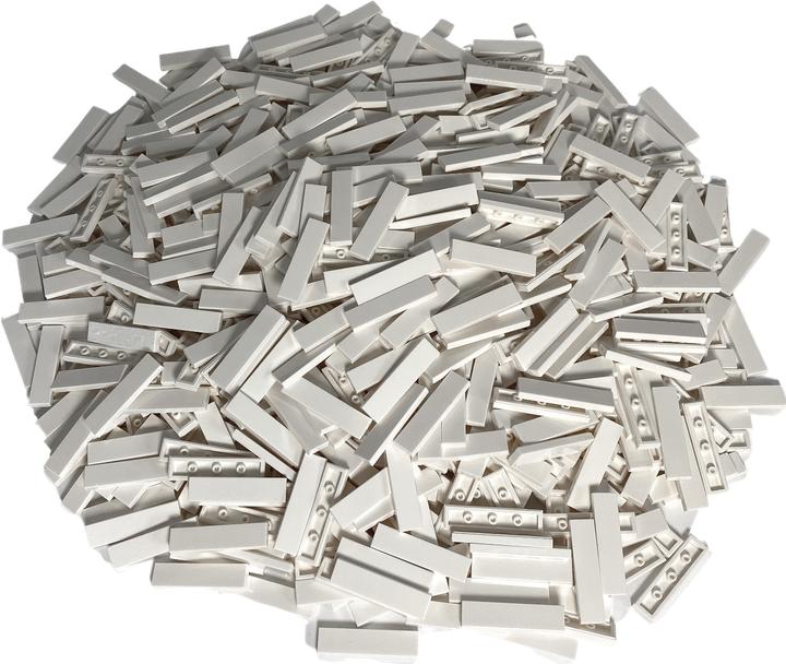 Image du produit LEGO 1x4 Tiles White - 50 pièces - Tuile blanche 2431 (2431, LEGO Accessoires)