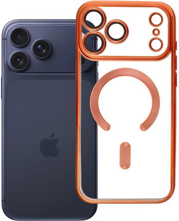 Produktbild OEM Back panel cover Case for iPhone 17 PRO MAX Electro Mag Cover compatible with MagSafe orange (Apple iPhone 17 Pro Max)