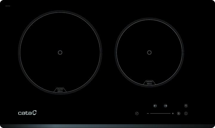 Cata IB 2 PLUS BK/A Hob, Induction, Width 35 cm, 2 cooking zones, Touch Control, Black (35 cm, Induktionskochfeld)