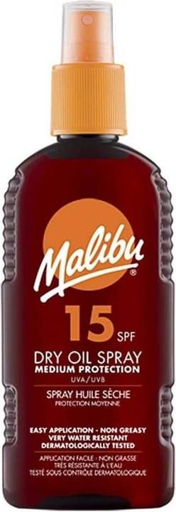 Productafbeelding Malibu Droge oliespray (Zonnebrandolie, SPF 15, 200 ml)