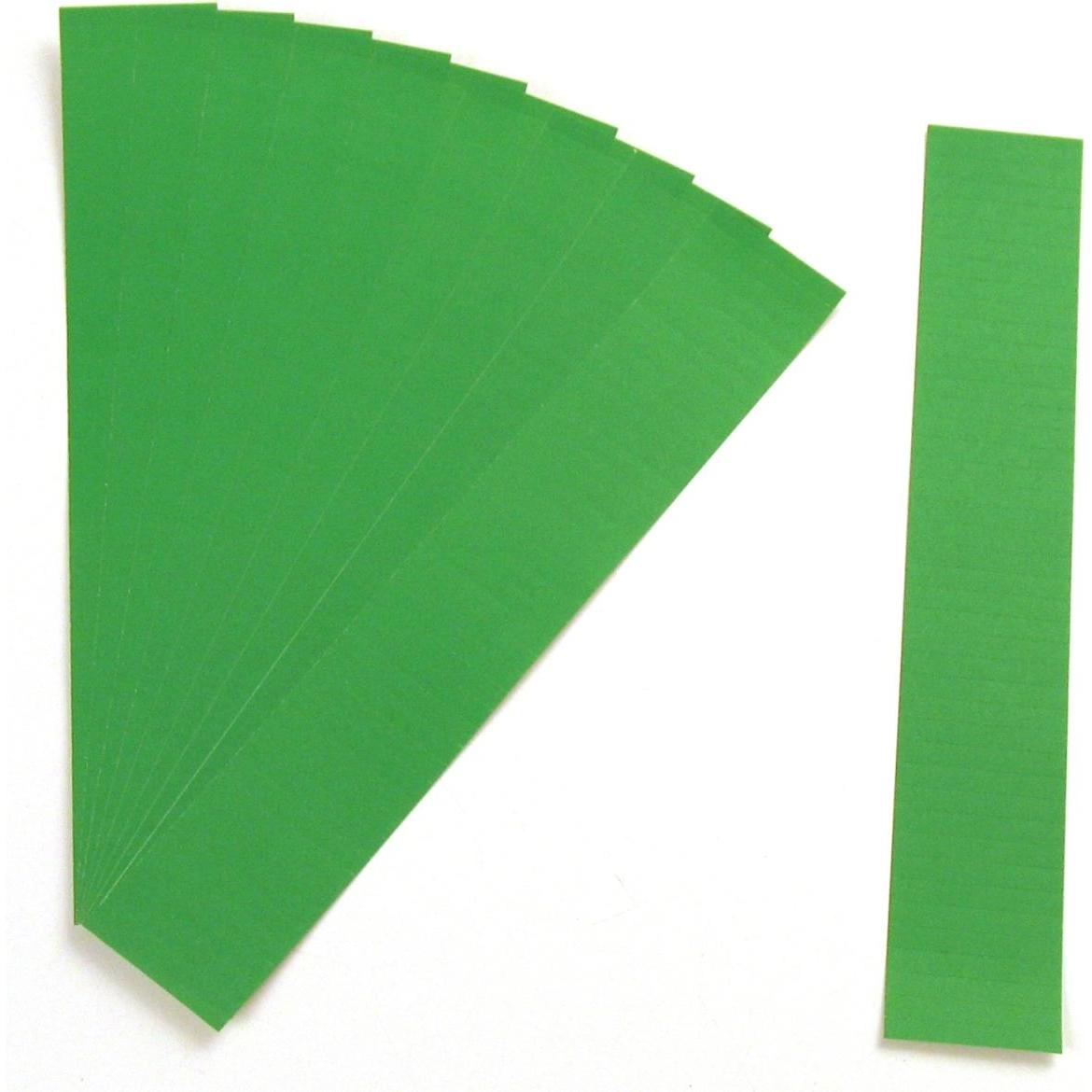 Ultradex, Kartenaufbewahrung, Einsteckkarten für 15mm Einsteckschiene 50x12mm moos VE=220 Stück (50 x 12 mm)