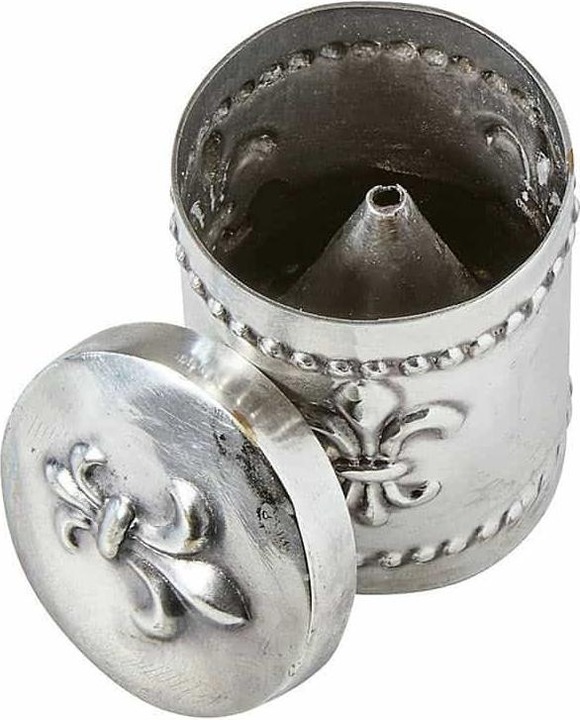 Produktbild Loberon Kerzenanspitzer Fleur De Lys antiksilber (4 cm, H)