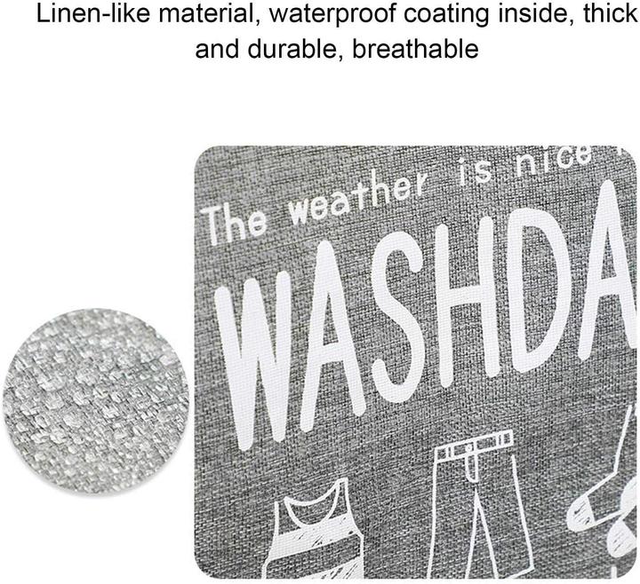 Produktbild ASMI Modischer Wäschekorb Grau (75 l)