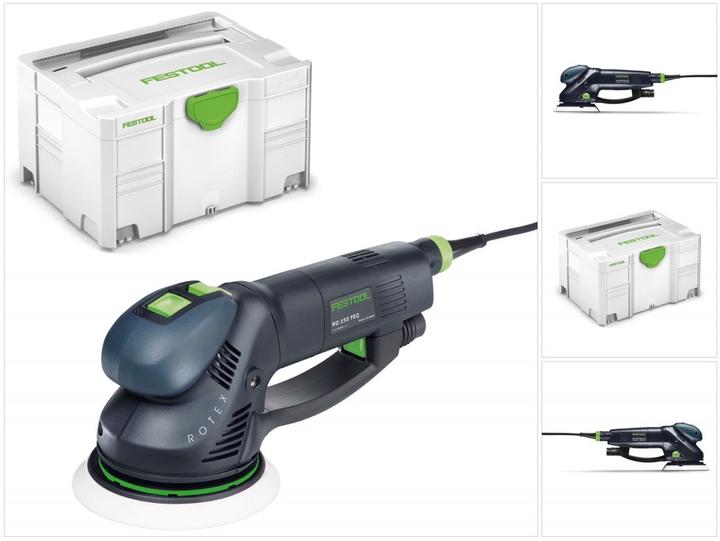 Actual product image Festool RO 150 FEQ-Plus ROTEX Geared eccentric sander 720W, 5mm stroke + Systainer Case (571805) (Eccentric grinder, 720 W)
