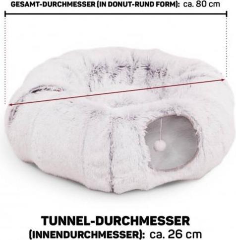 Actual product image CanadianCat Katzentunnel Otis Hellgrau (Cat tunnel)