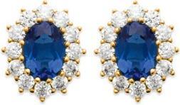 Immagine prodotto Lara ORECCHINI Placcato - ZIRCONI - S. ZAFFIRO (Ottone)