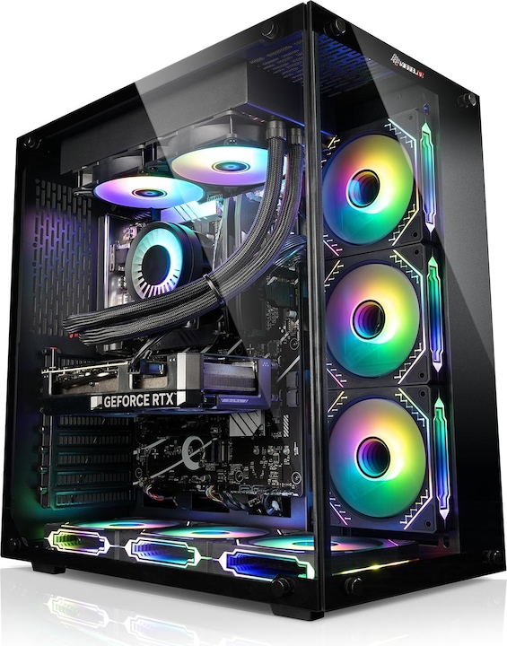 Actual product image Kiebel Gaming PC Panorama Intel Core i9-11900KF, 32GB DDR4, NVIDIA RTX 4070 12 GB, 2TB SSD, Windows 11 (Intel Core i9-11900KF, 32 GB, 2000 GB, GeForce RTX 4070)