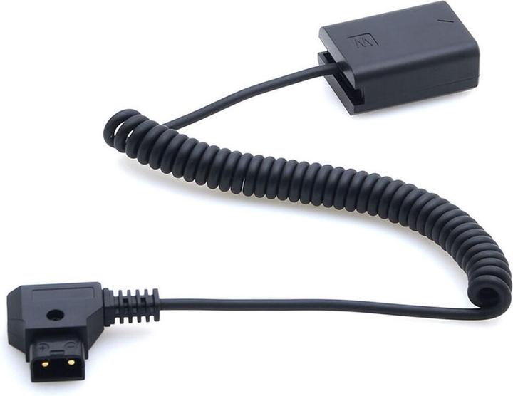 Actual product image Caruba Sony NP FW50 full decoding dummy battery + D TAP (spring cable) (Camera battery)