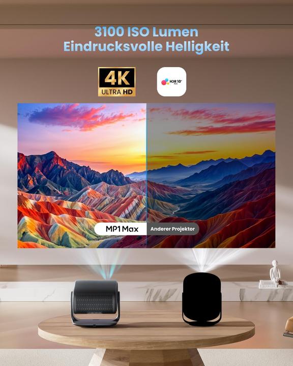 Image du produit Dangbei MP1 MAX 4K Heimkino-Beamer mit Google TV und HDR10+ (3100 lm)