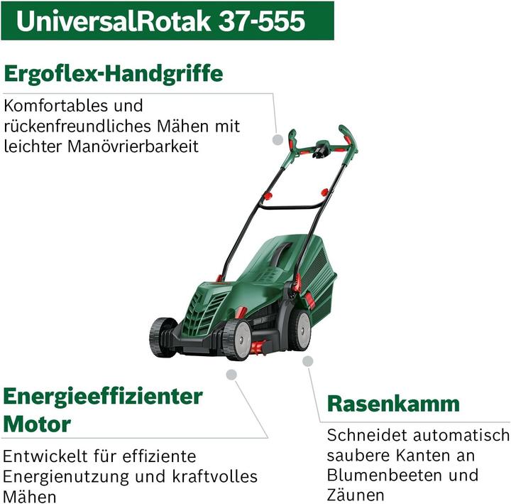 Actual product image Bosch Home & Garden UniversalRotak 37-555 (Electrical connection)