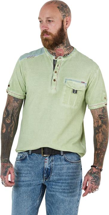 Actual product image Joe Browns Pique Aztec Trim Henley (XL)
