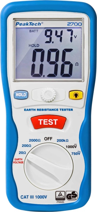 Actual product image Peaktech P 2700 Earth resistance meter (Measuring device case)