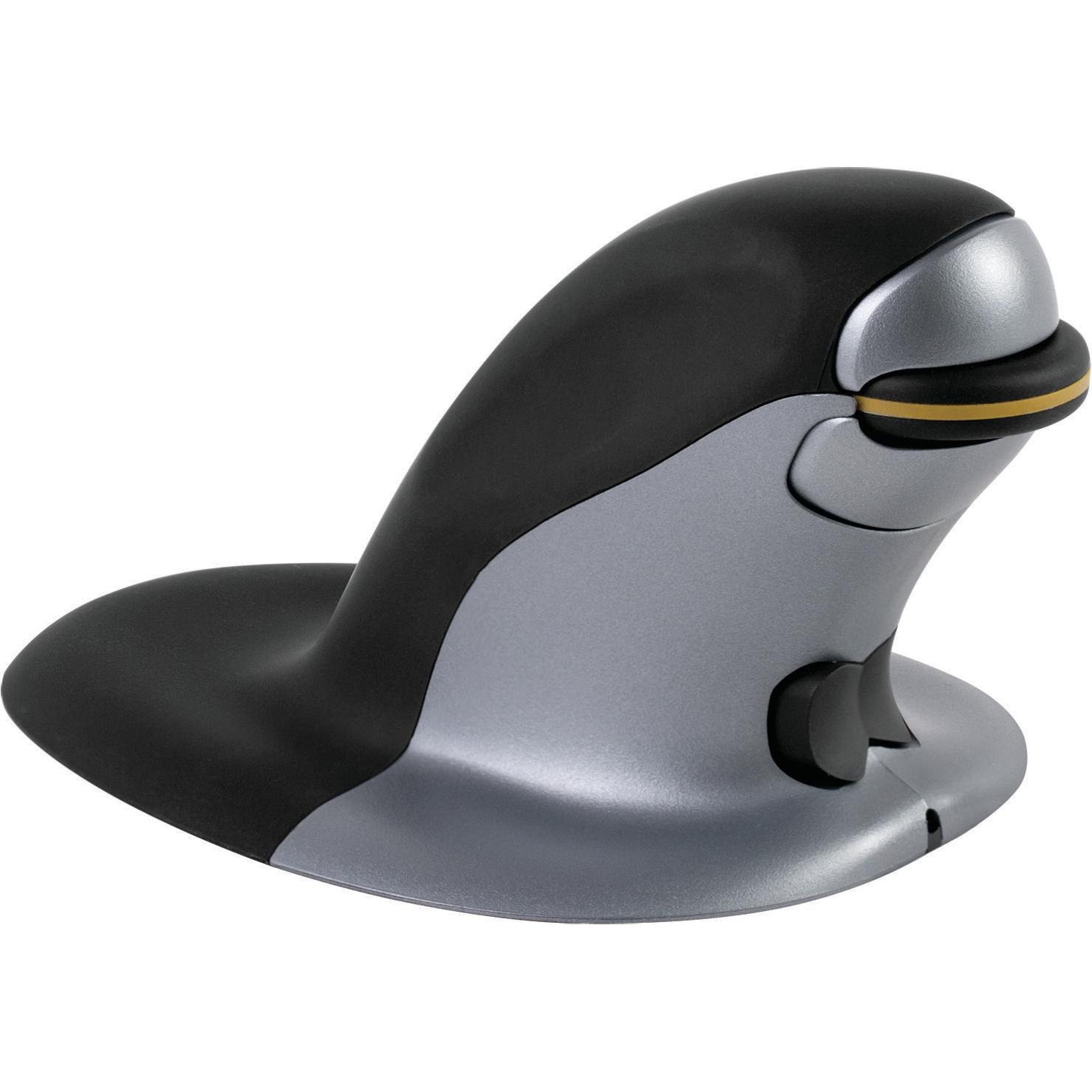 Thumbnail - Fellowes Penguin (Kabellos), Maus, Schwarz, Silber
