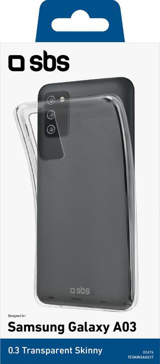 Actual product image SBS Skinny Cover Samsung Galaxy A03, transparent (Samsung Galaxy A03)