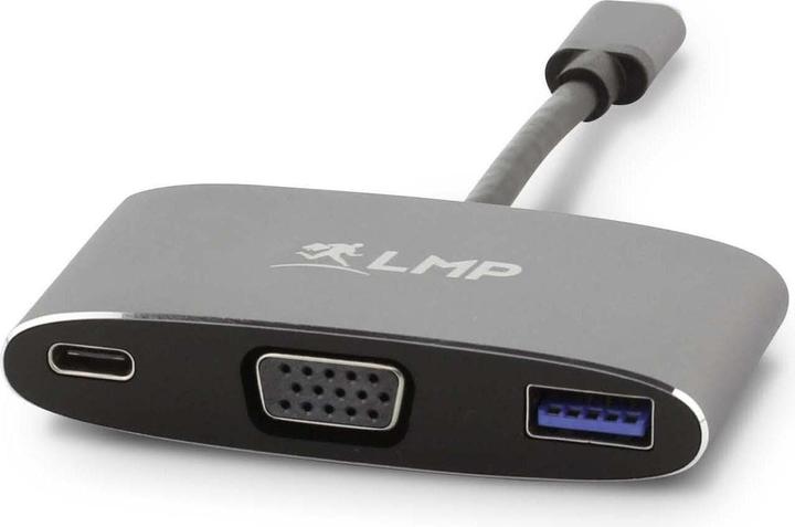 Produktbild LMP USB-C 3.1 zu VGA&USB3.0 Adapter (USB 3.0, USB Typ-C, VGA, 20 cm)
