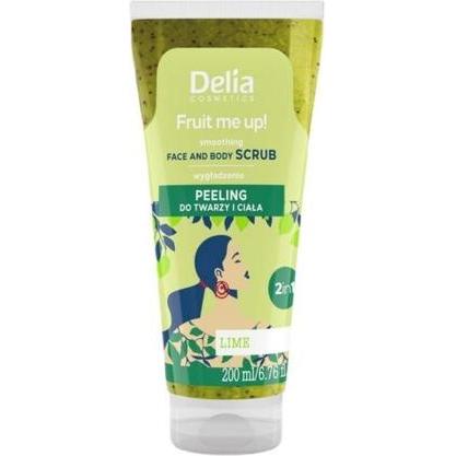 Delia Cosmetics, Handcreme, Delia Fruit Me Up! Face And Body Scrub Lime 200Ml (200 ml)