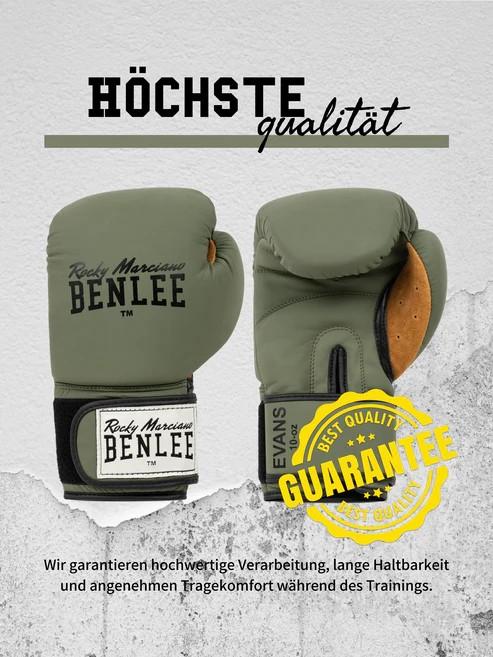 Produktbild Benlee Evans Boxhandschuhe Kaki Leder (18 OZ, One Size)